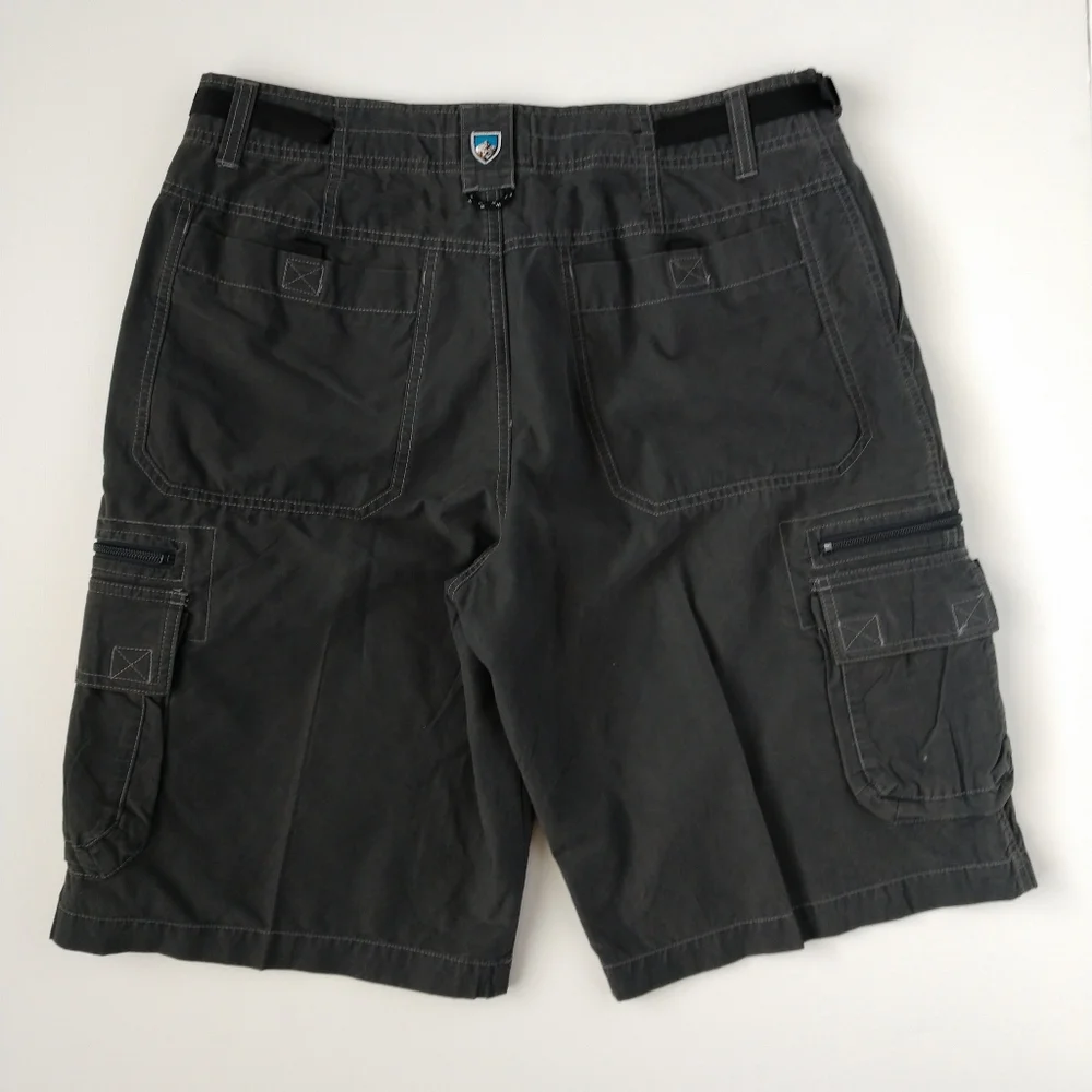 COPY - Kuhl Men's Charcoal Outdoor Hiking Cargo Shorts L - Picture 2 of 3